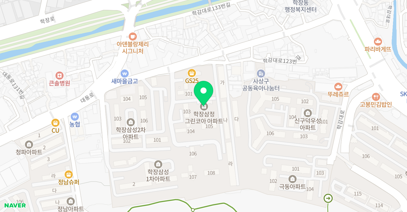 능률주니어랩 부산학장삼정교실 위치