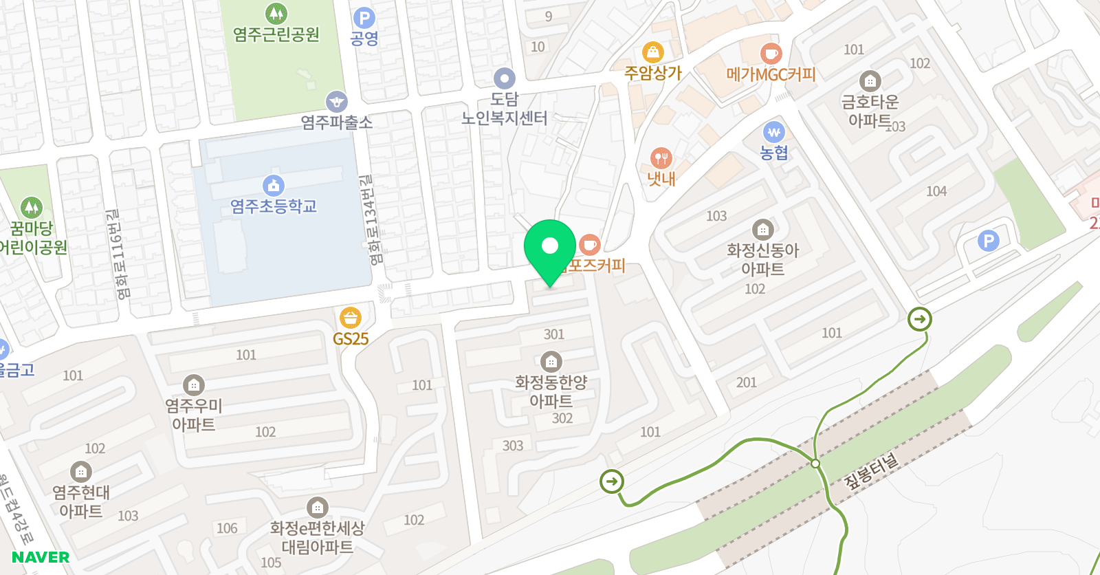 이스턴 영어 길 수학학원 위치