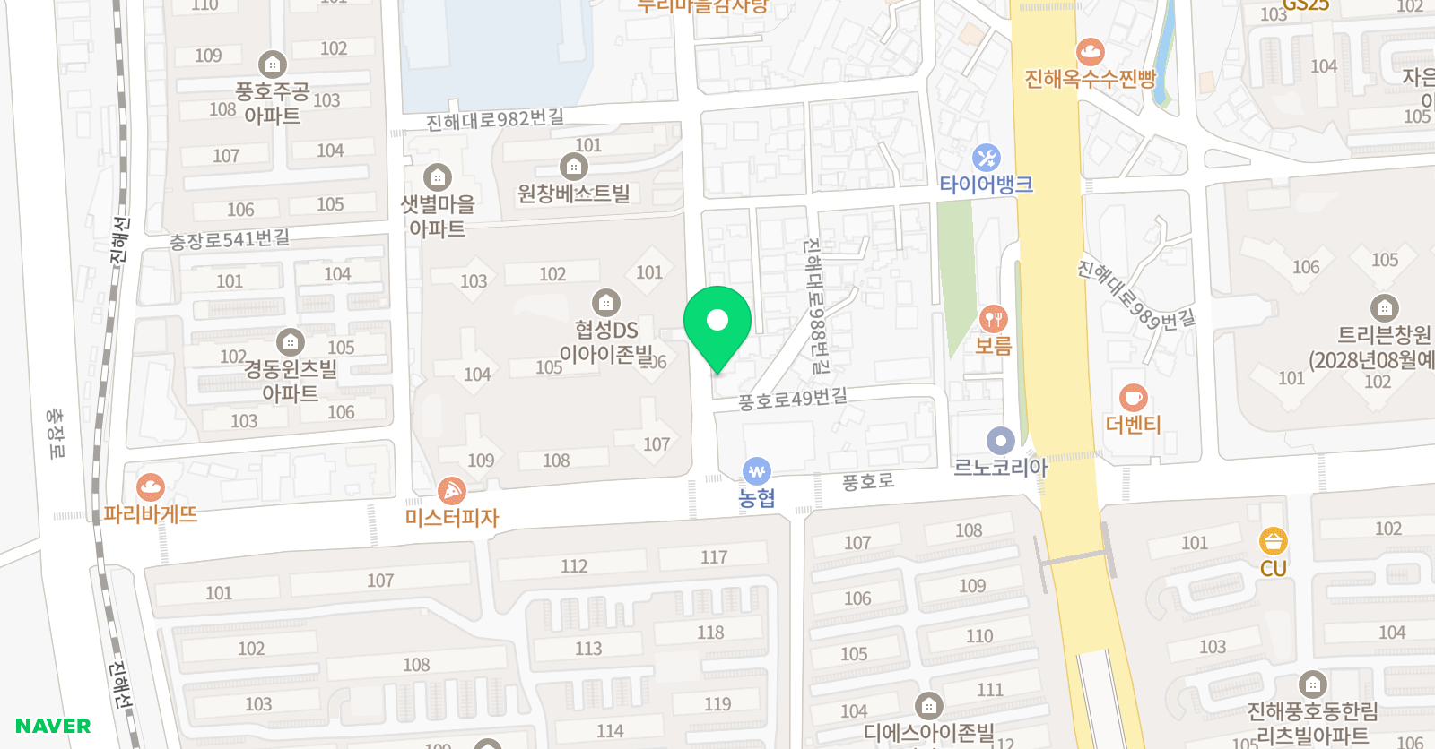 수오름 수학학원 위치