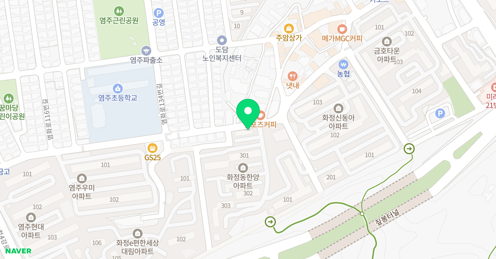 새노래 음악학원 위치