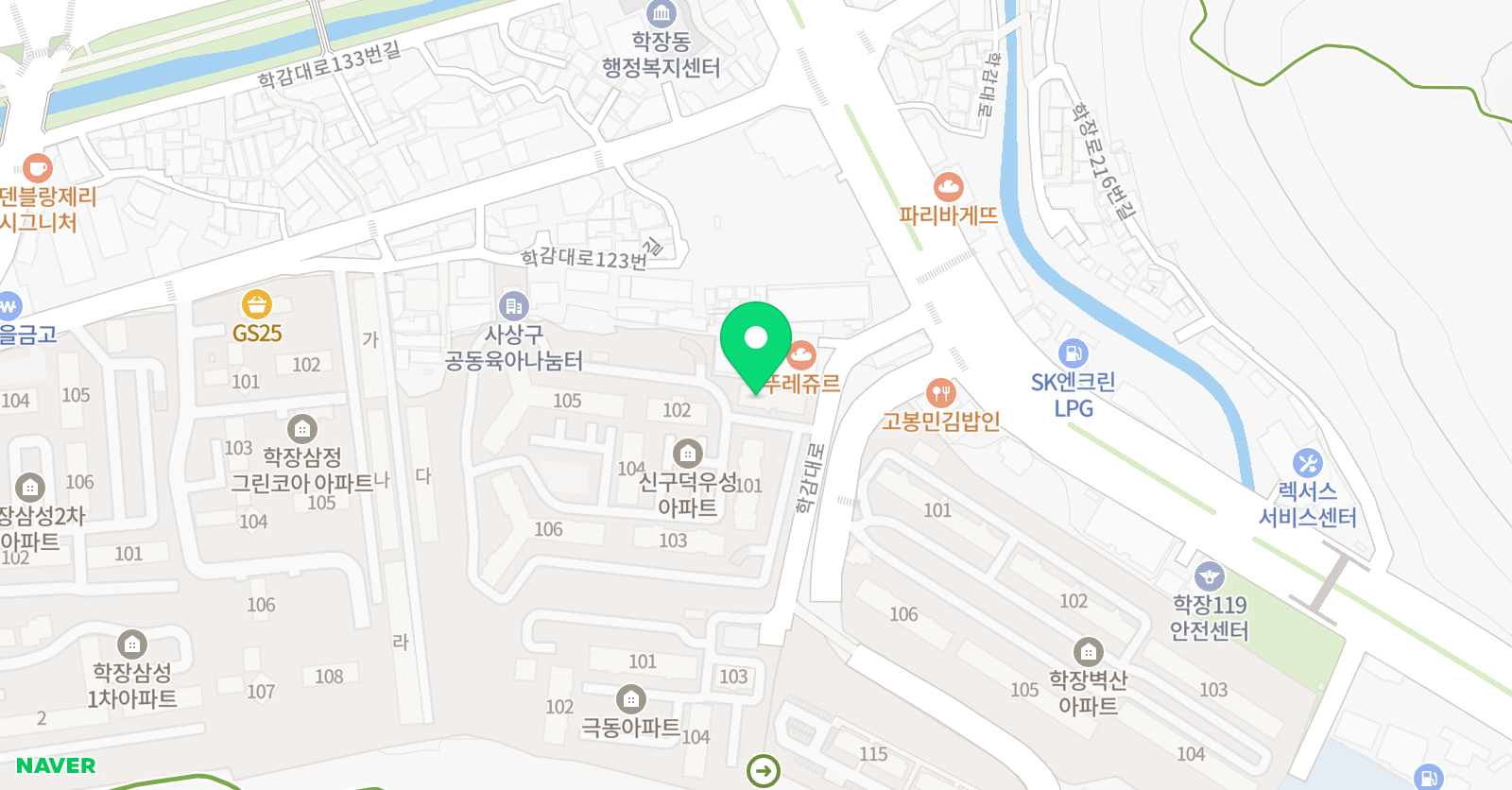 우성 체육관 위치