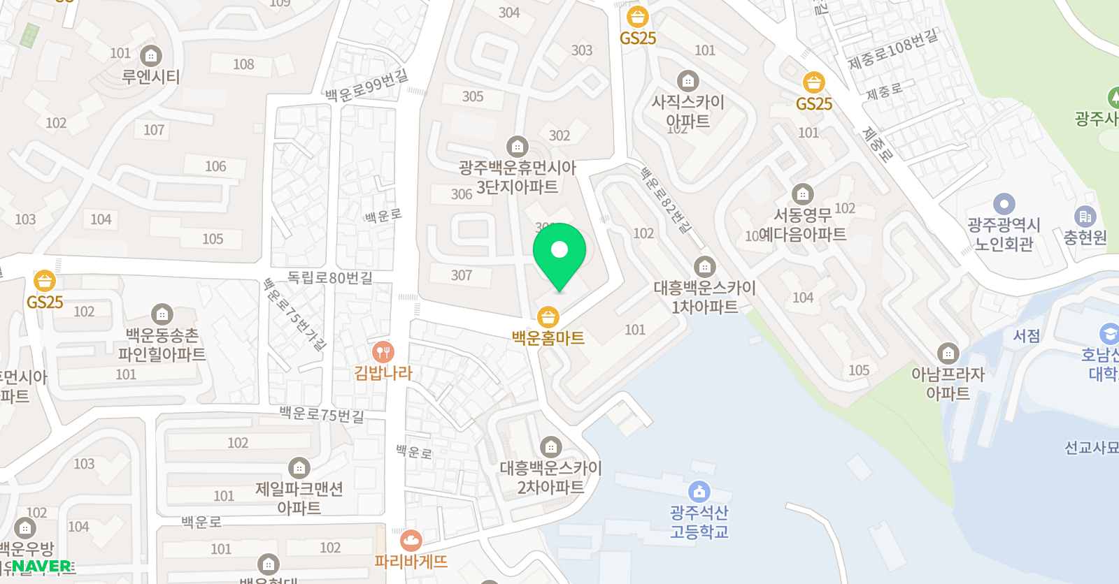 JY 태권도 위치