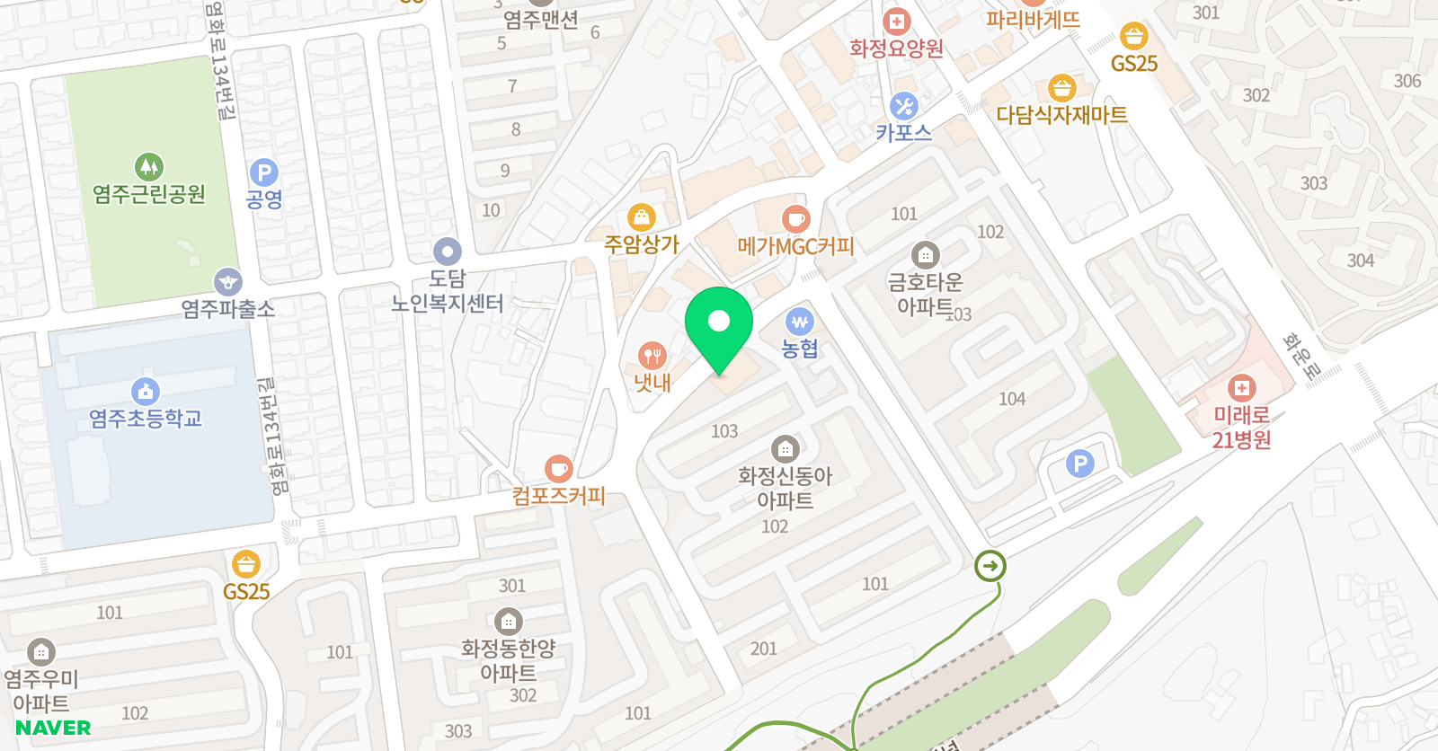 충효 태권도 위치