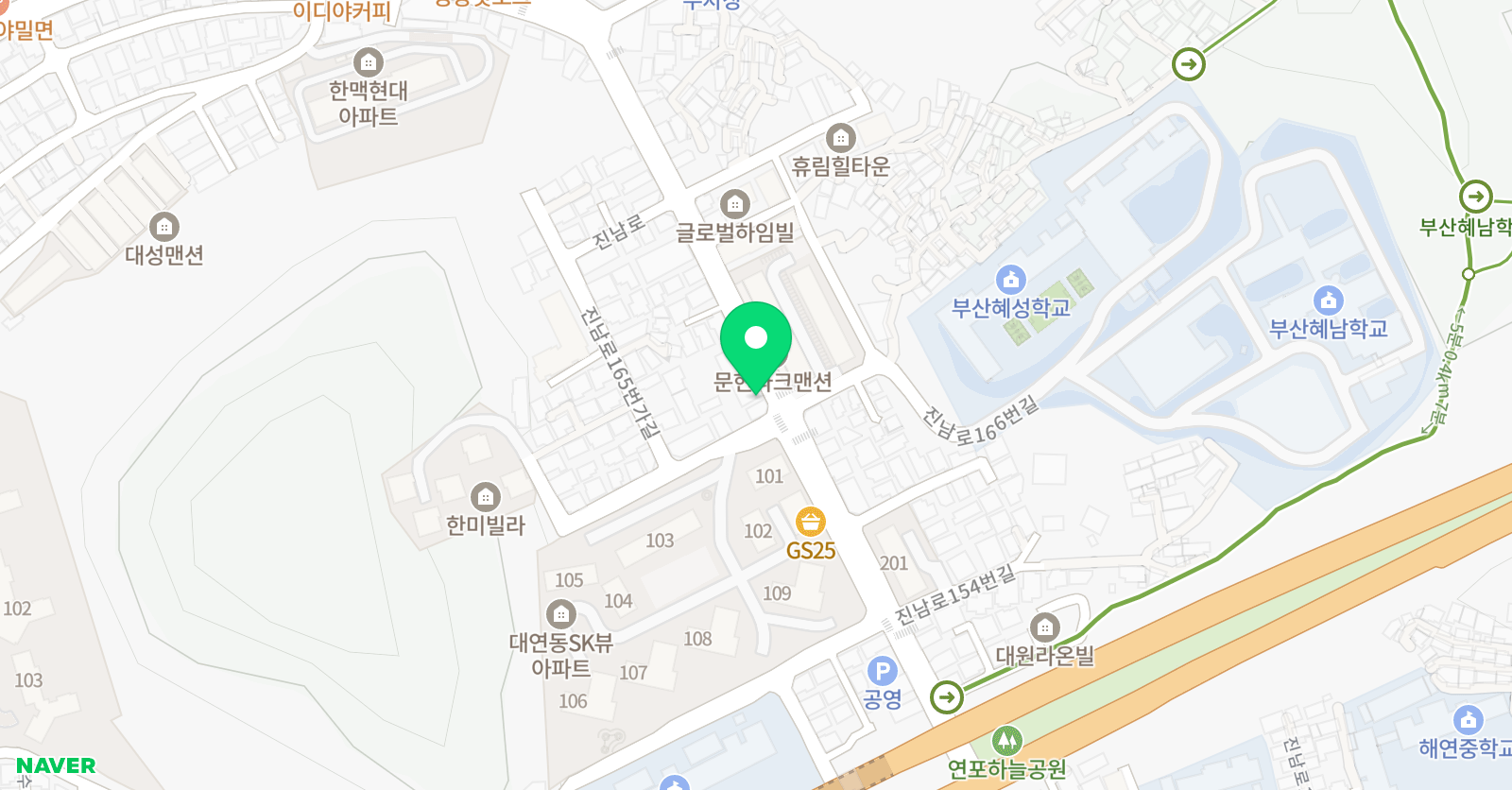 대연잉글리쉬키즈스쿨 위치