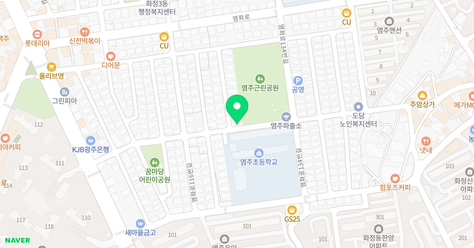 영민 학원 위치