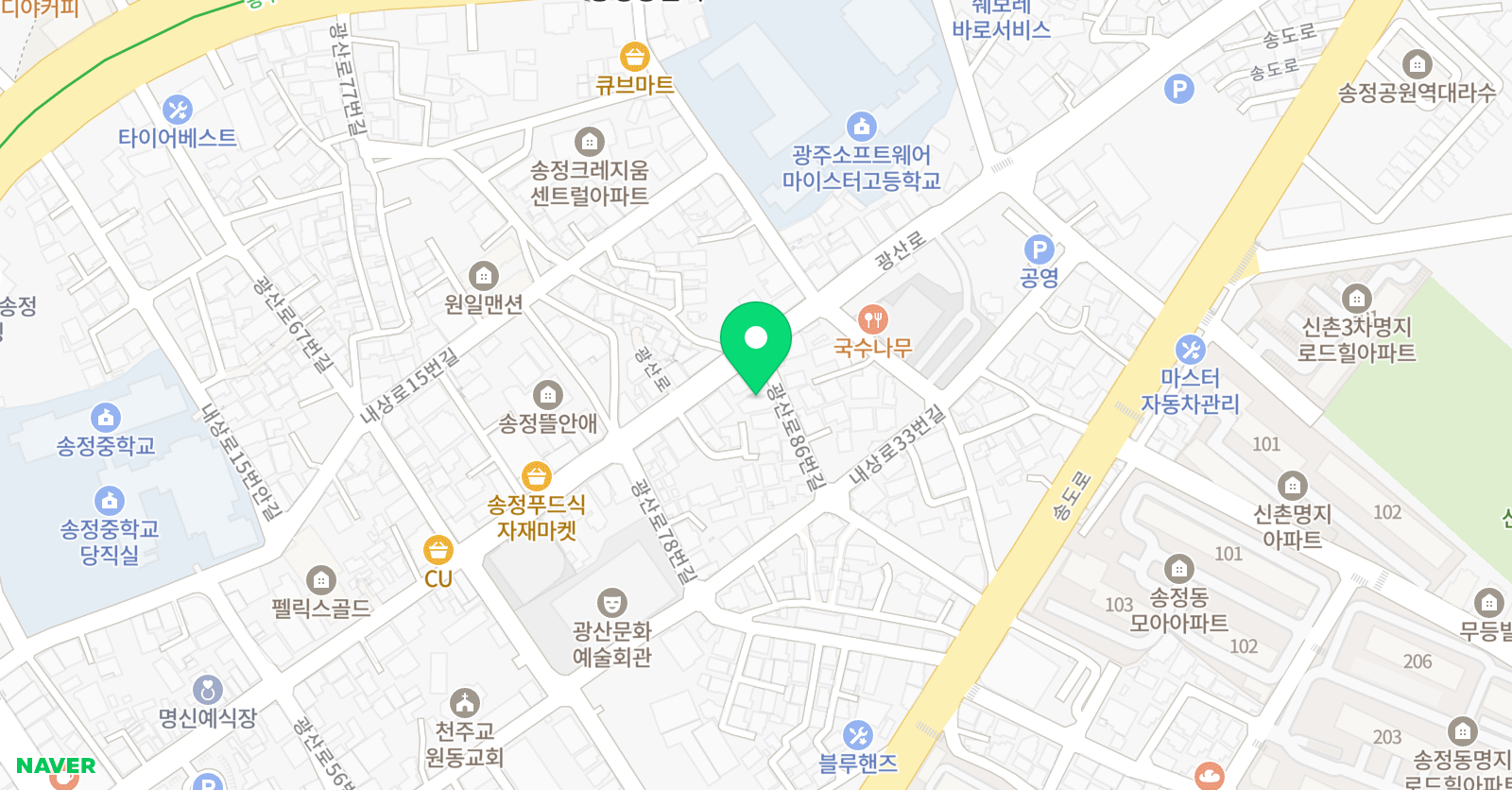 어반그루브 뮤직 위치