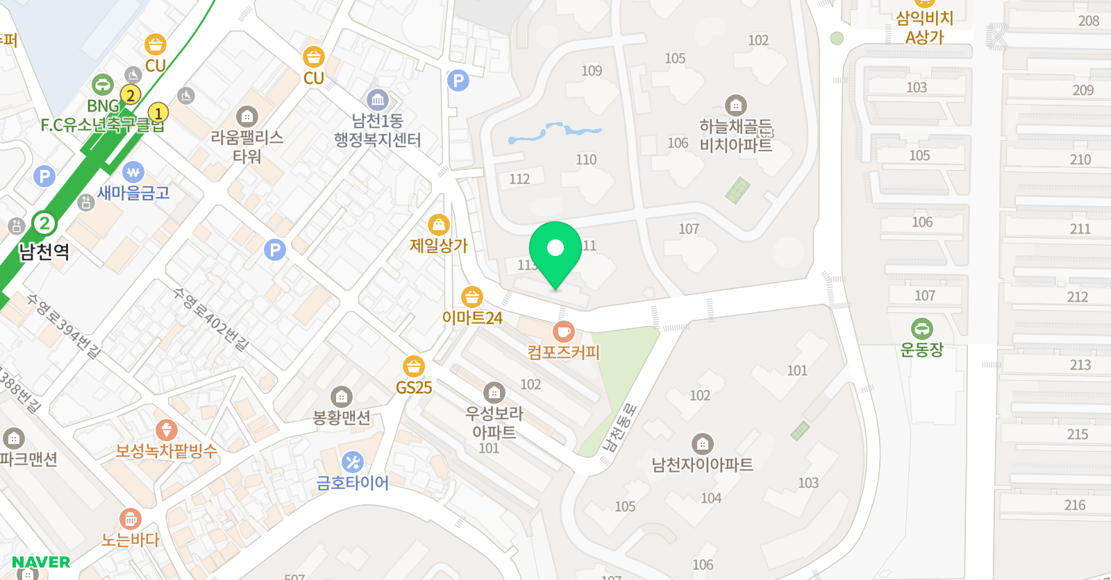 윤선생 우리집앞영어교실 광남초점 위치