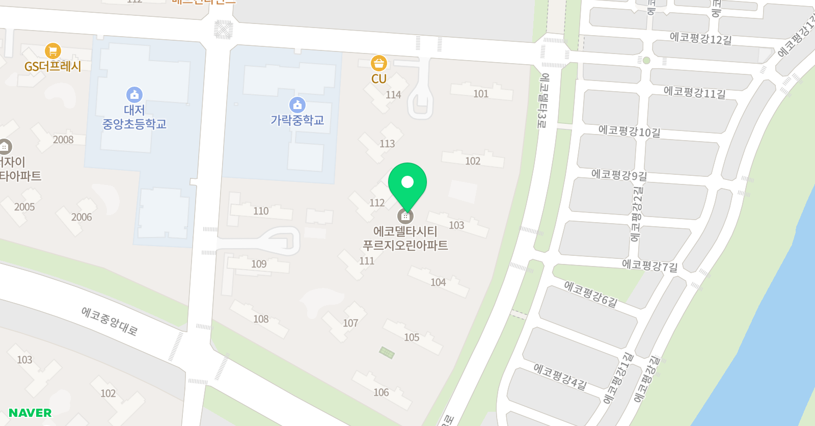 크리아트 명지에코미술교습소 위치