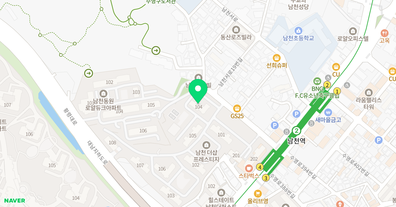 남다른 음악교실 위치