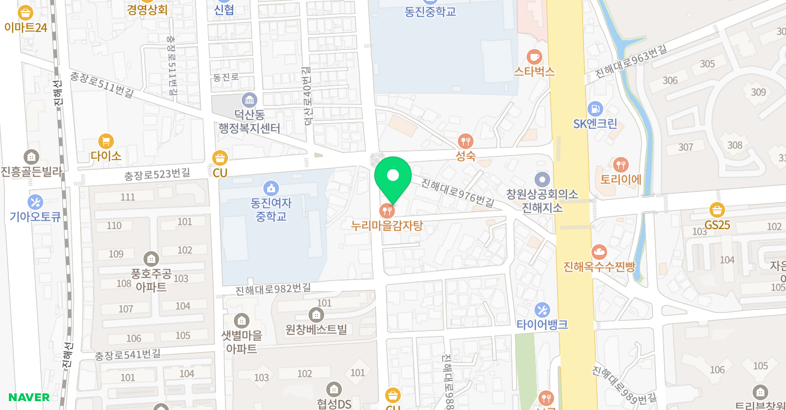 뮤엠 영어 덕산점 위치