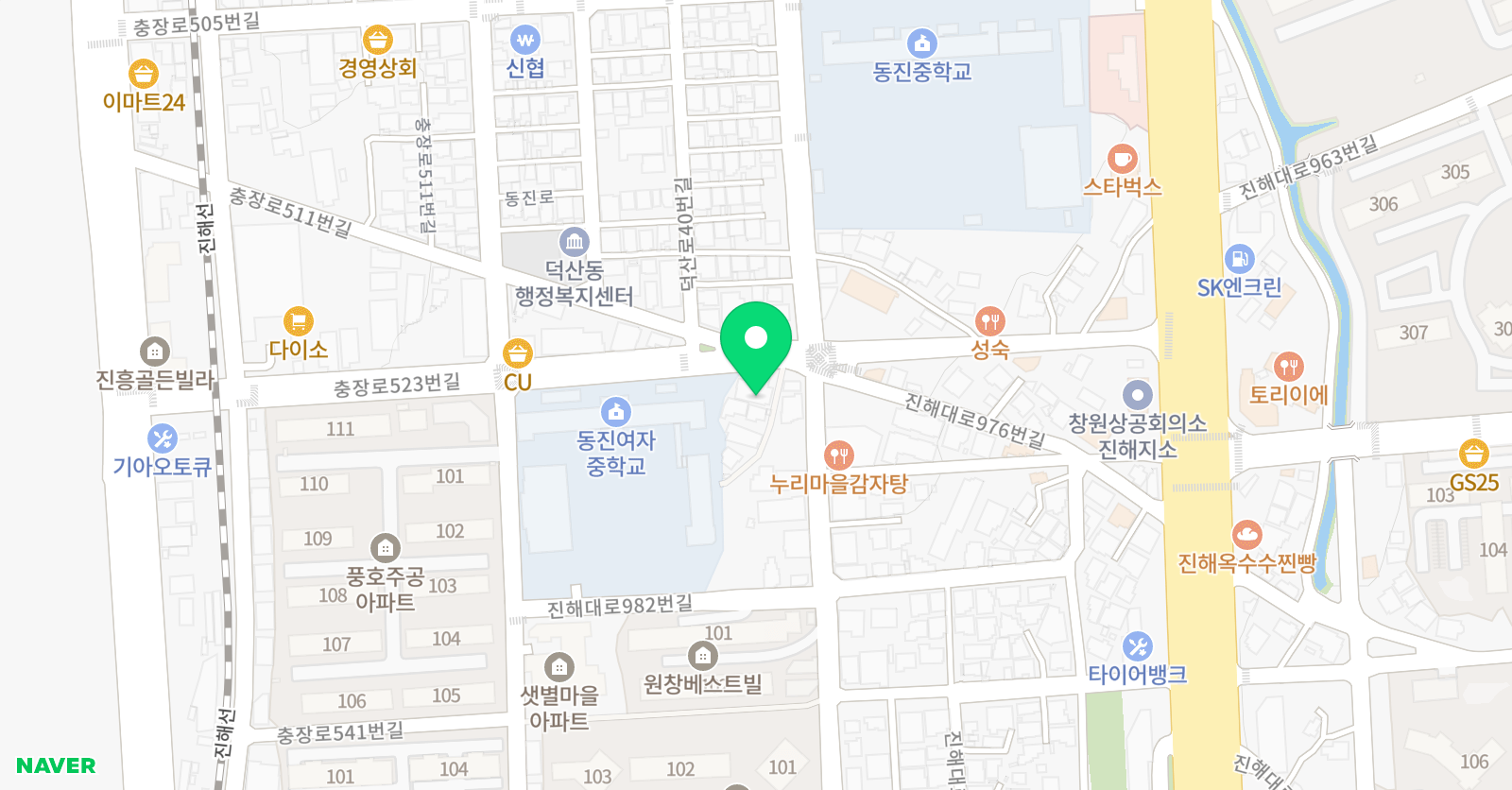 해피쌤 입시학원 위치