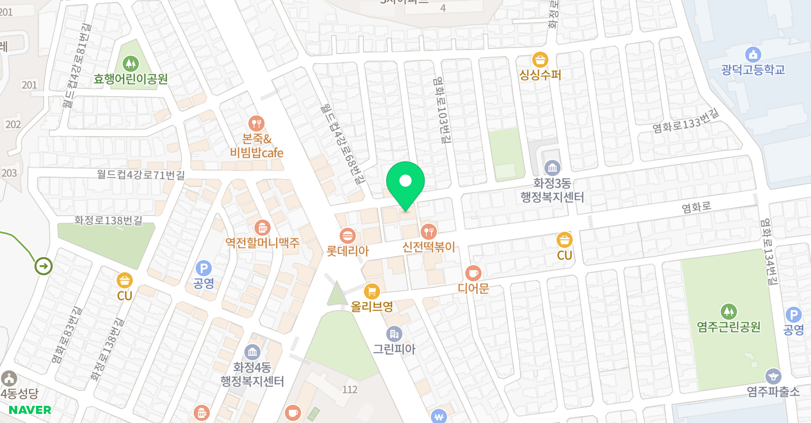 엠제이 영어수학전문학원 위치