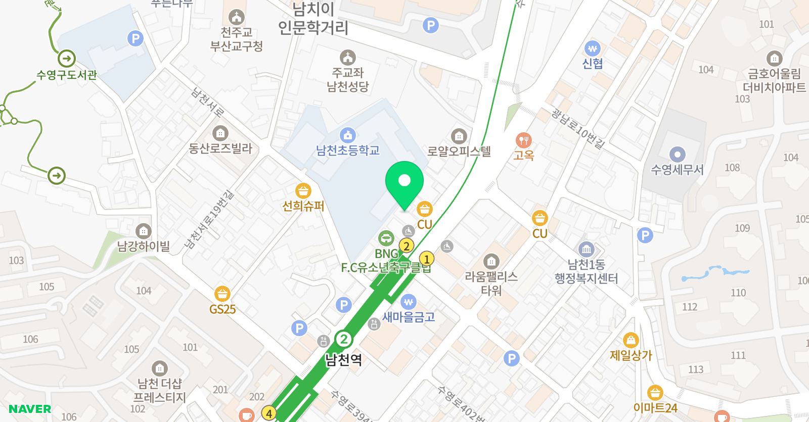 시각미술학원 위치