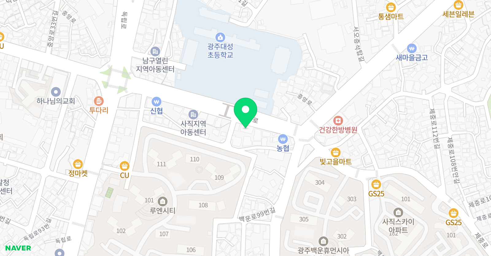 YBM잉글루 시사 세종어학원 위치