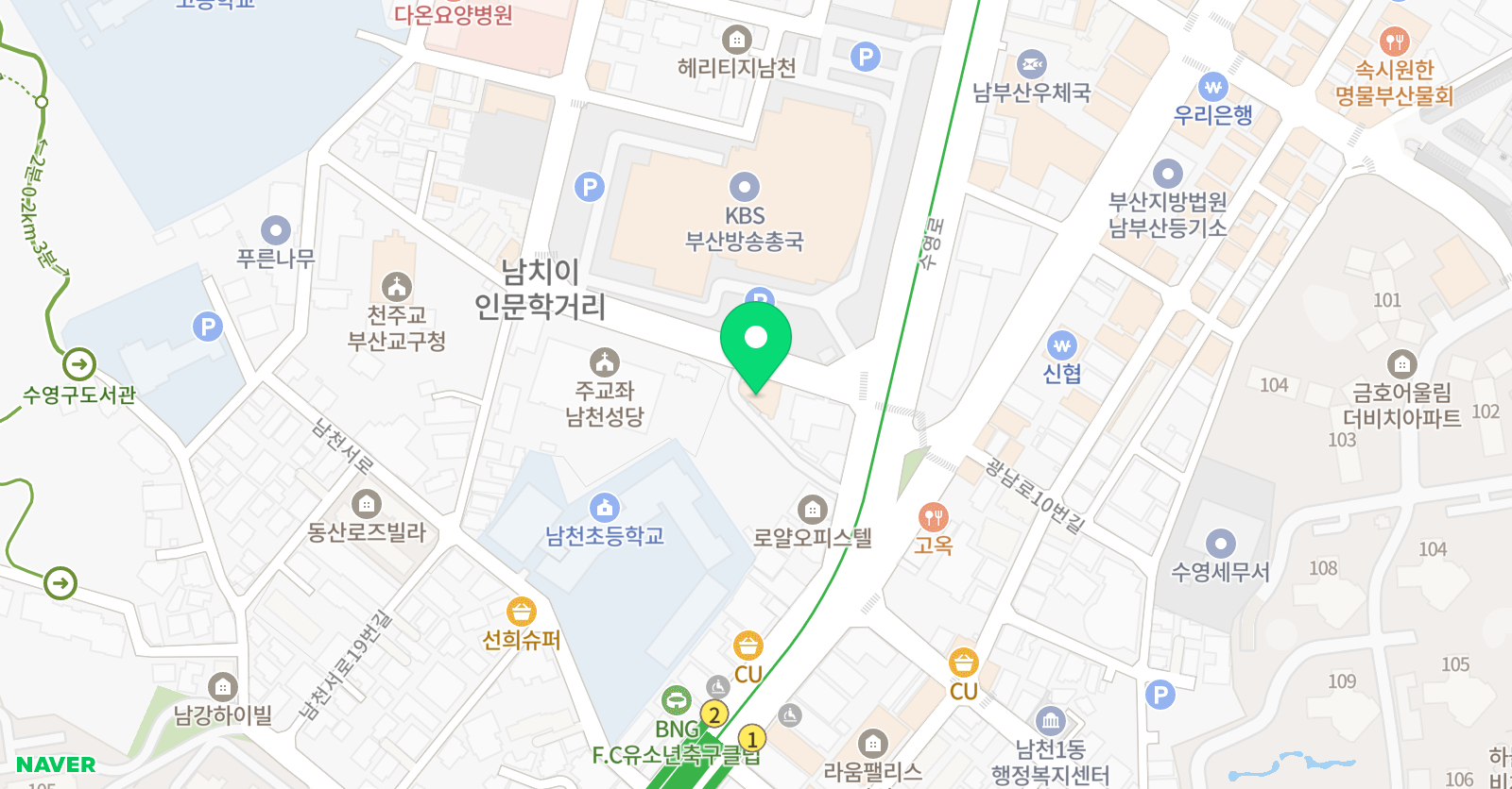 와이즈만영재교육 부산남구센터 위치