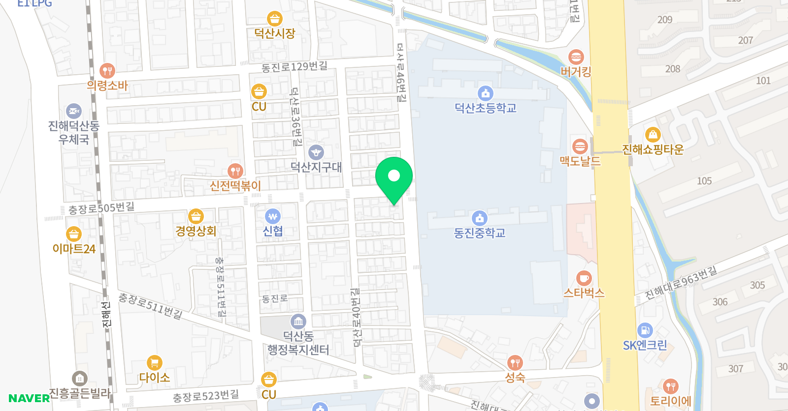 더베스트 음악학원 위치