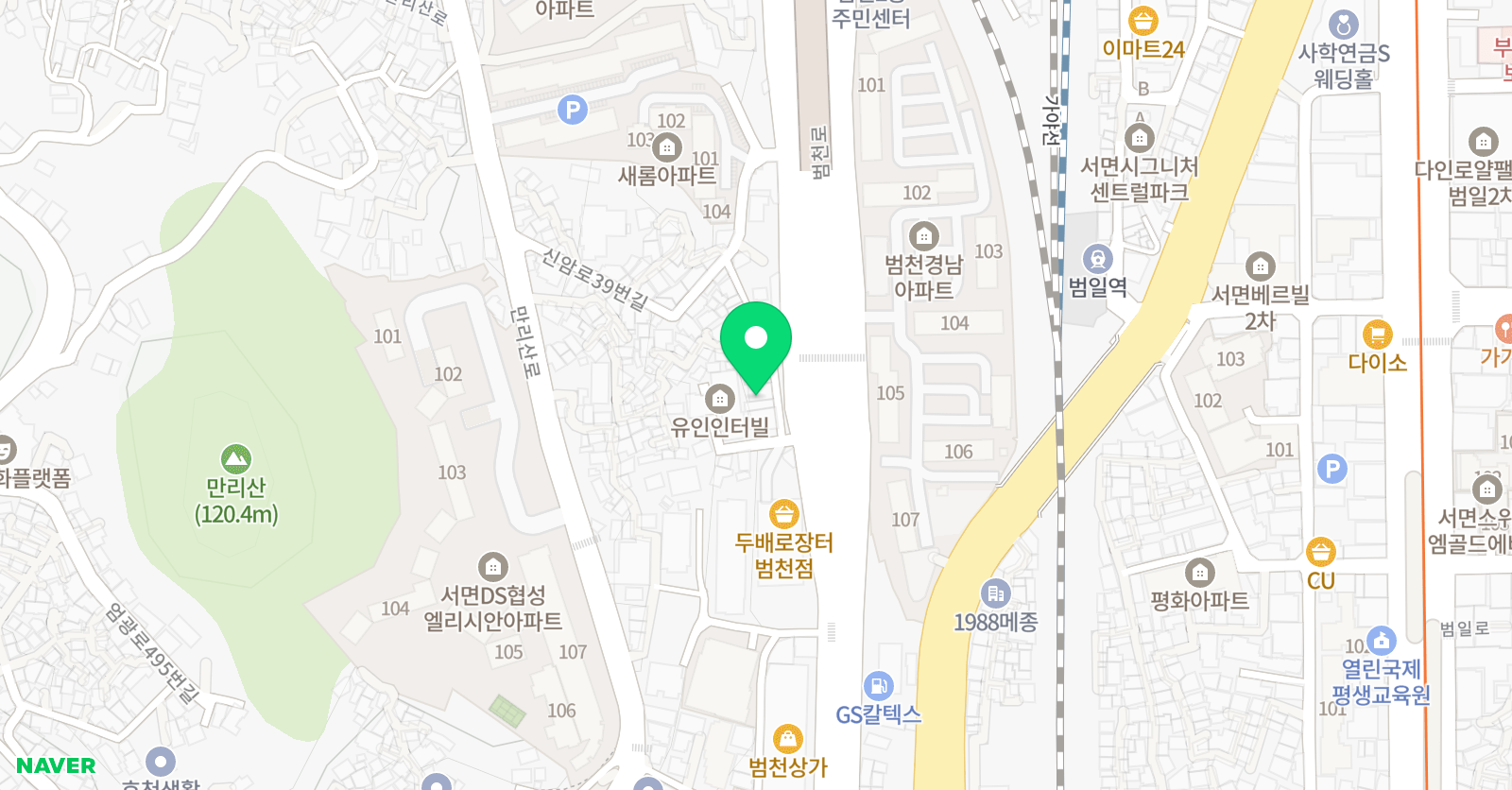 부광 킥복싱 위치