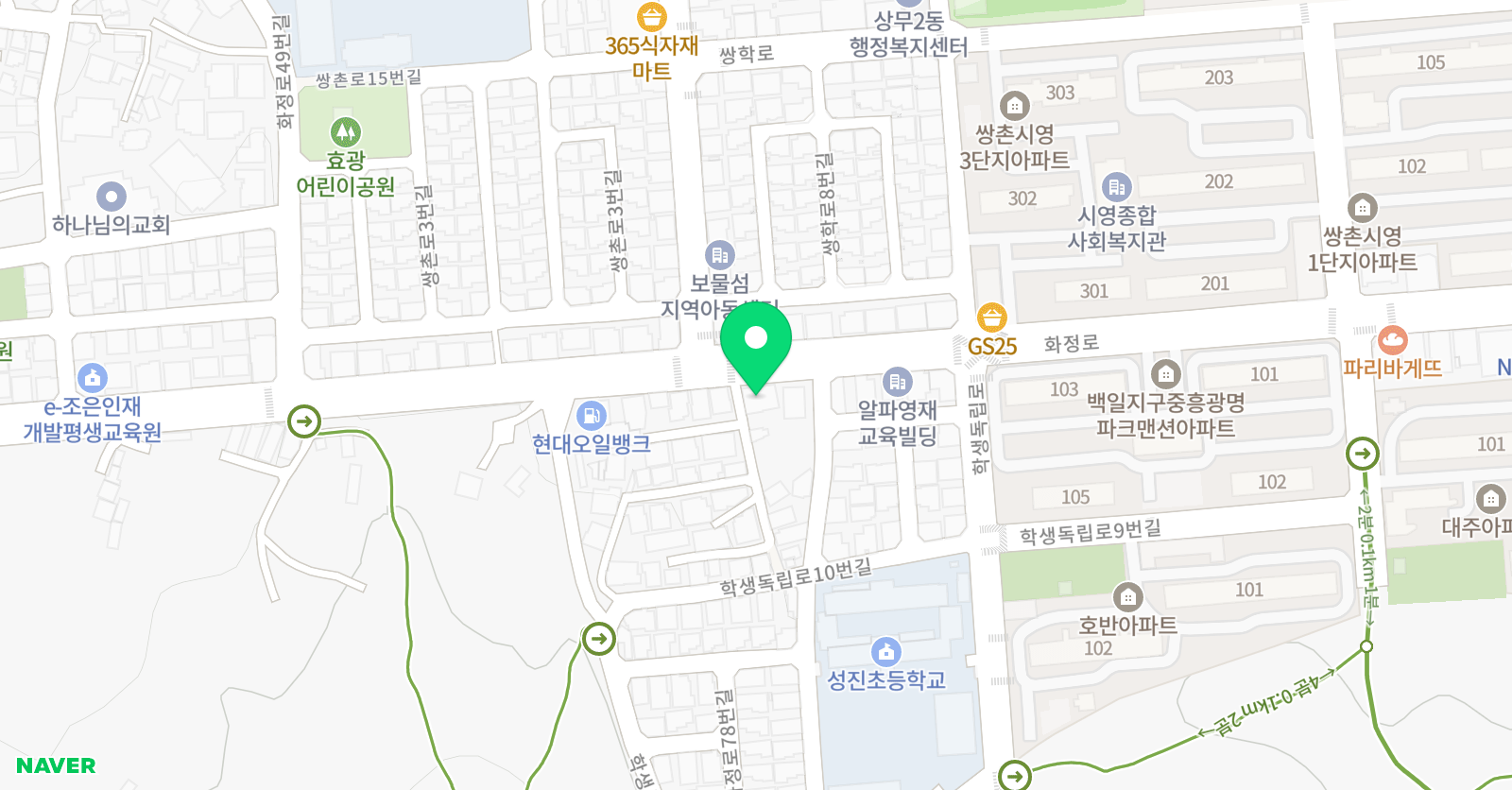글로벌 수학보습학원 위치