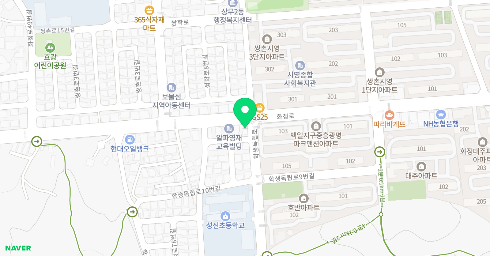 다모임 태권스쿨 위치