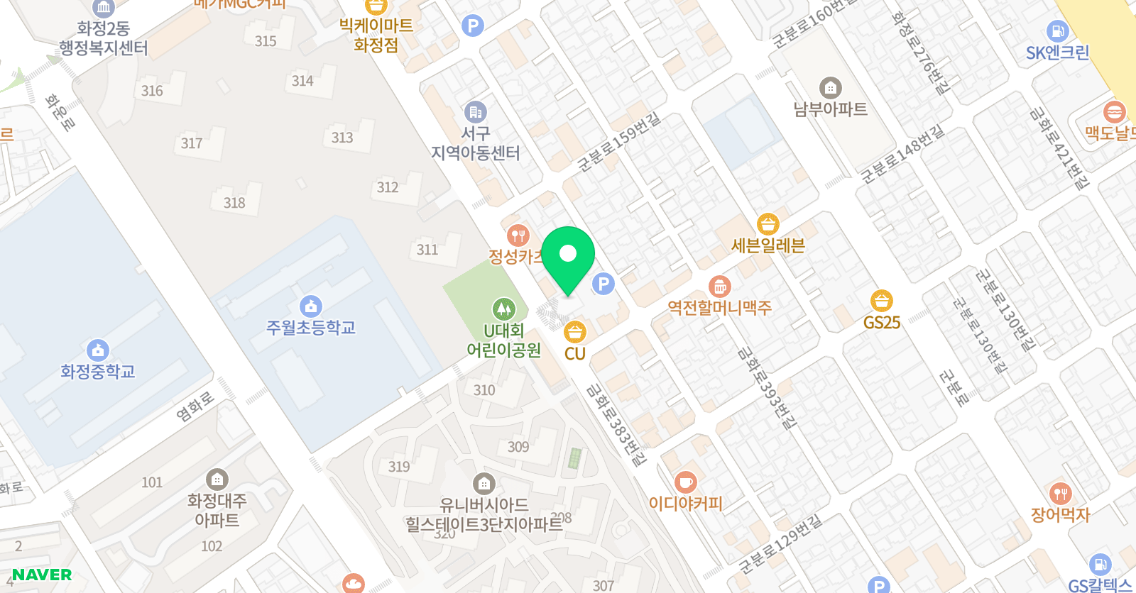 김은도 수학학원 위치
