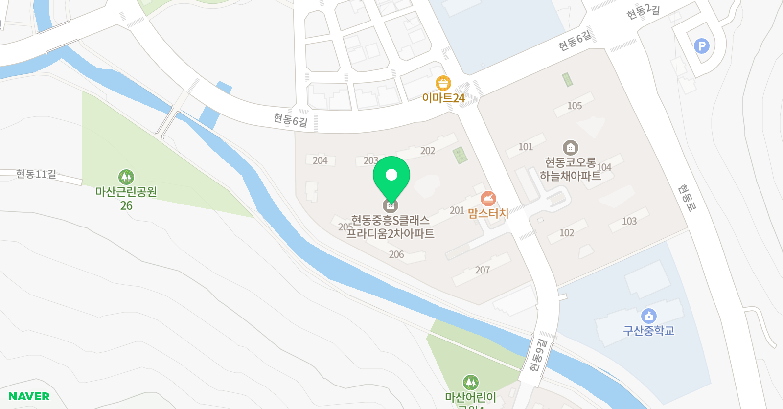 아소비 마산현동3점 위치