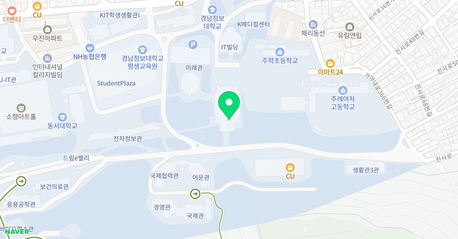 동서대학교 아티스포츠클럽 위치