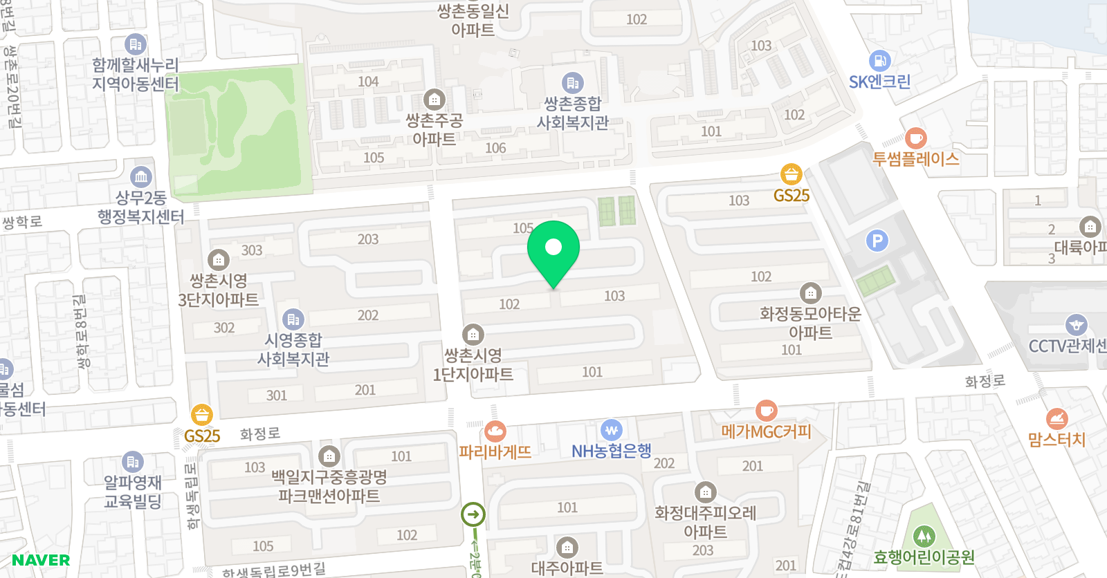 잉글리쉬무무 쌍촌제1점 위치