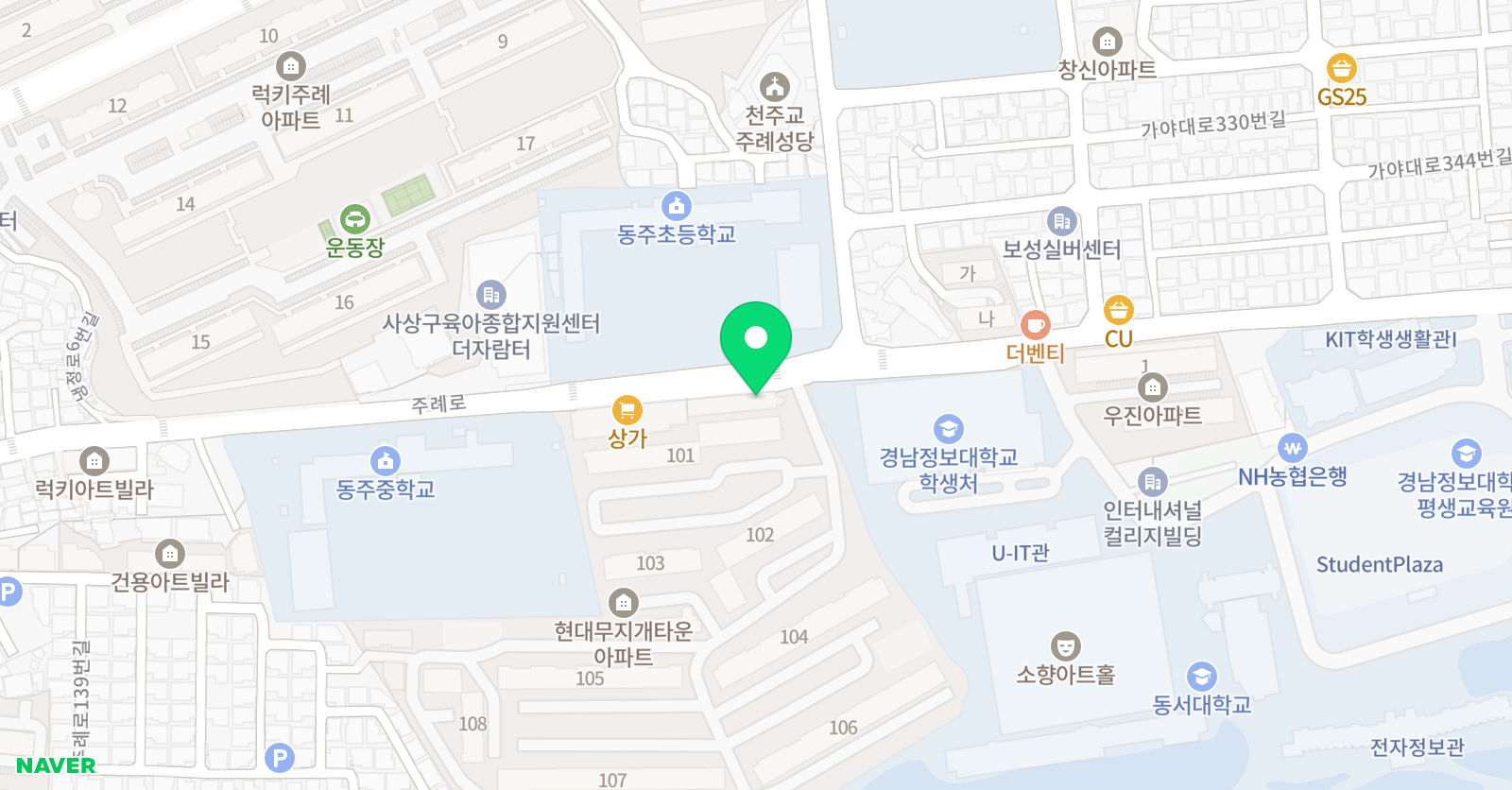 뮤엠 영어 스마트쎈클래스 학원 위치