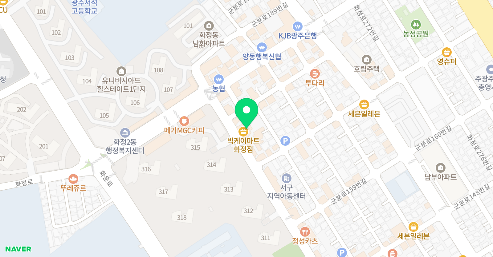 광주선진 학원 위치