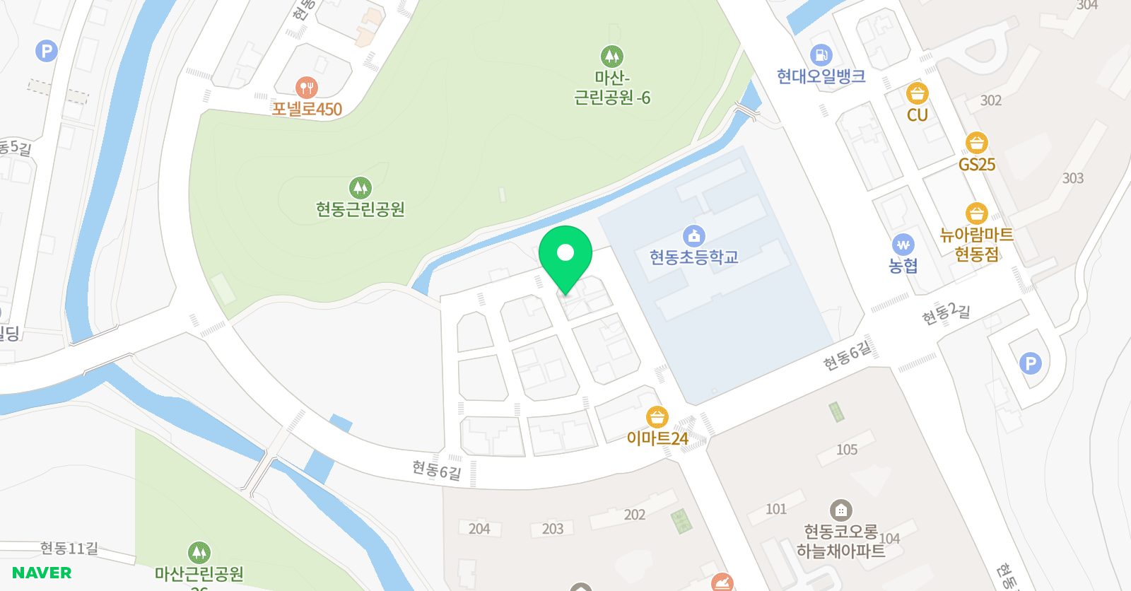 흄 영어학원 위치