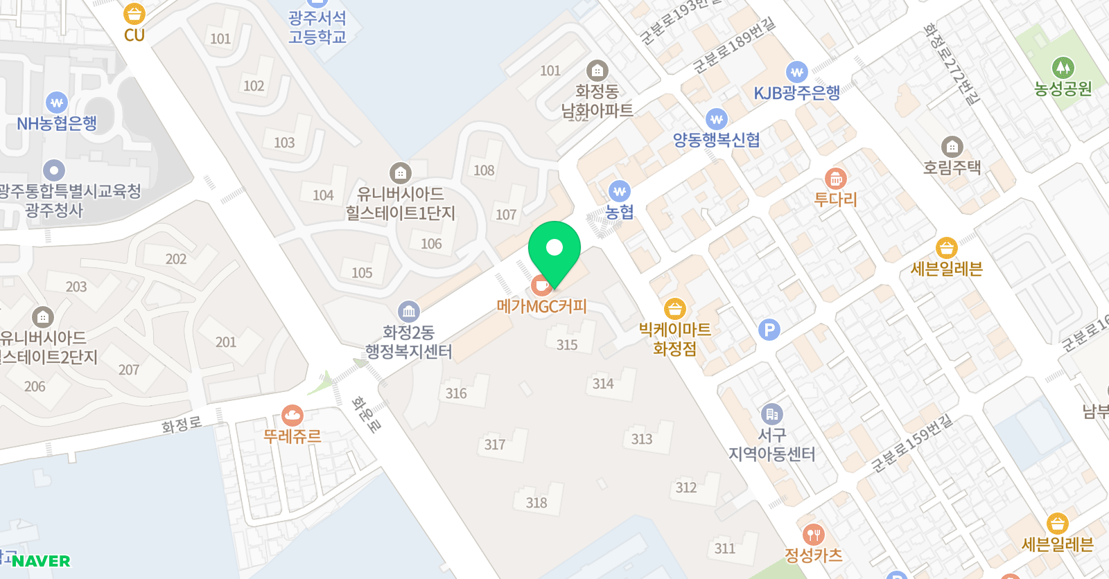 ITC 영어 화정힐스테이트점 위치