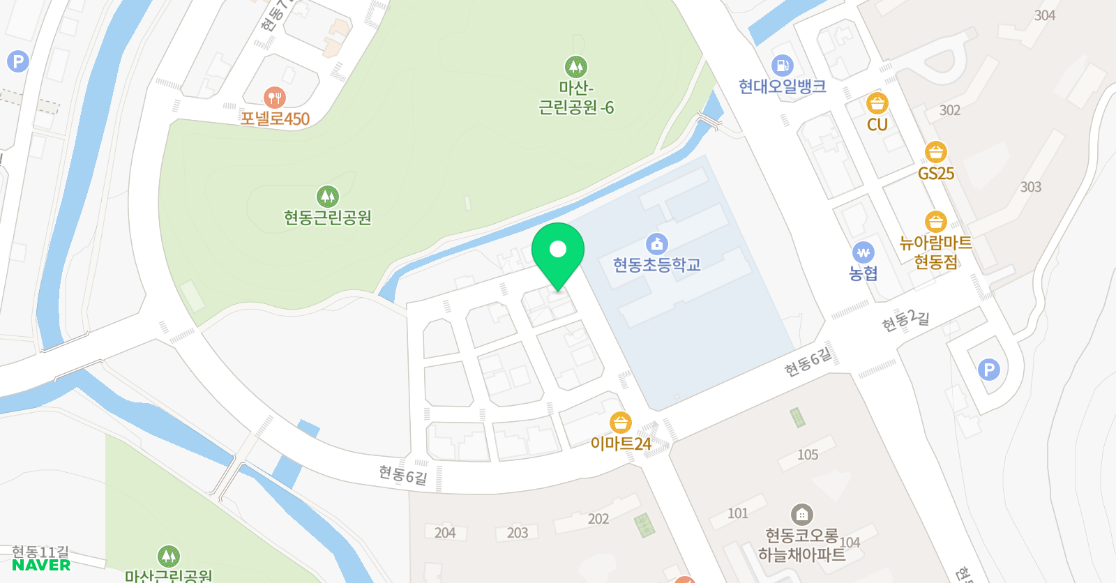 미래엔영어다올 영어교습소 현동초 위치