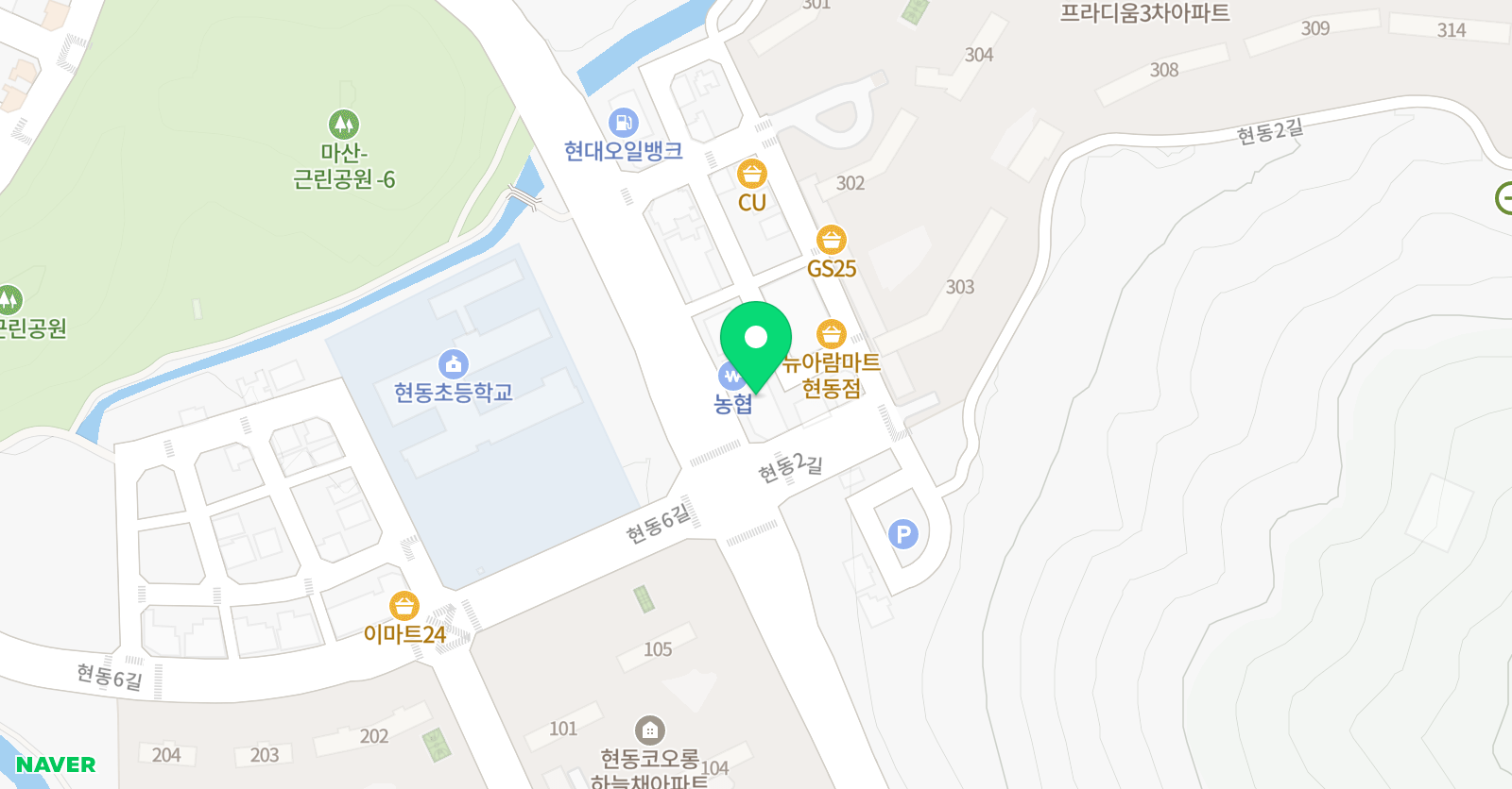 예쁜소리 음악학원 위치