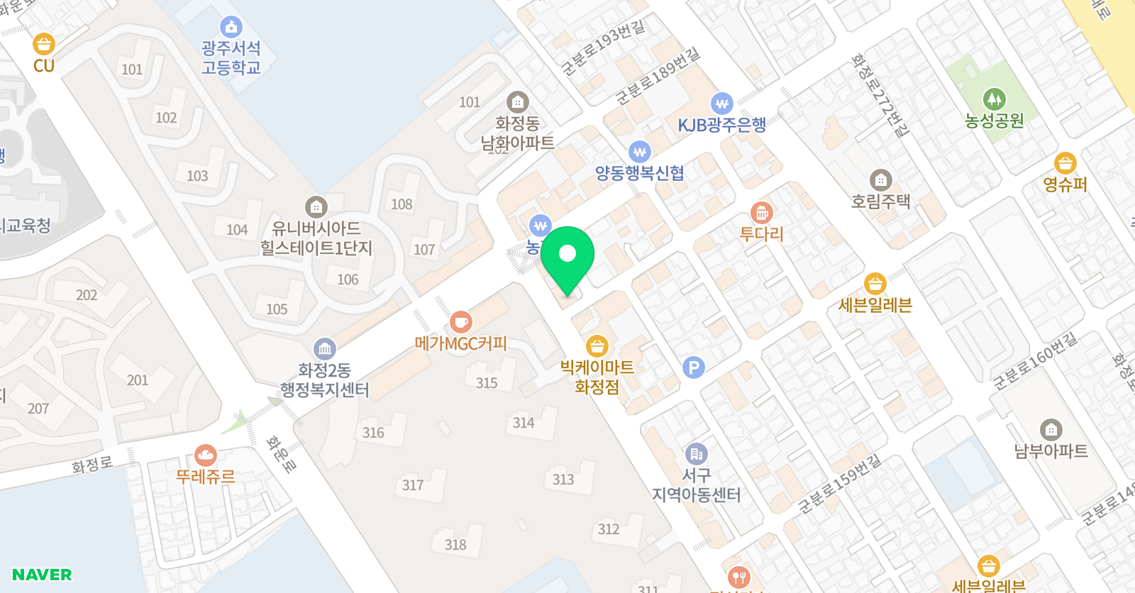 시매쓰 화정점 위치