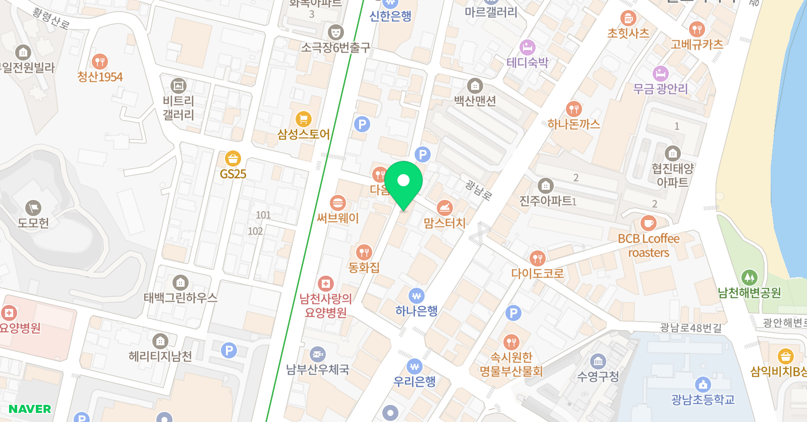 SB댄스스튜디오 위치