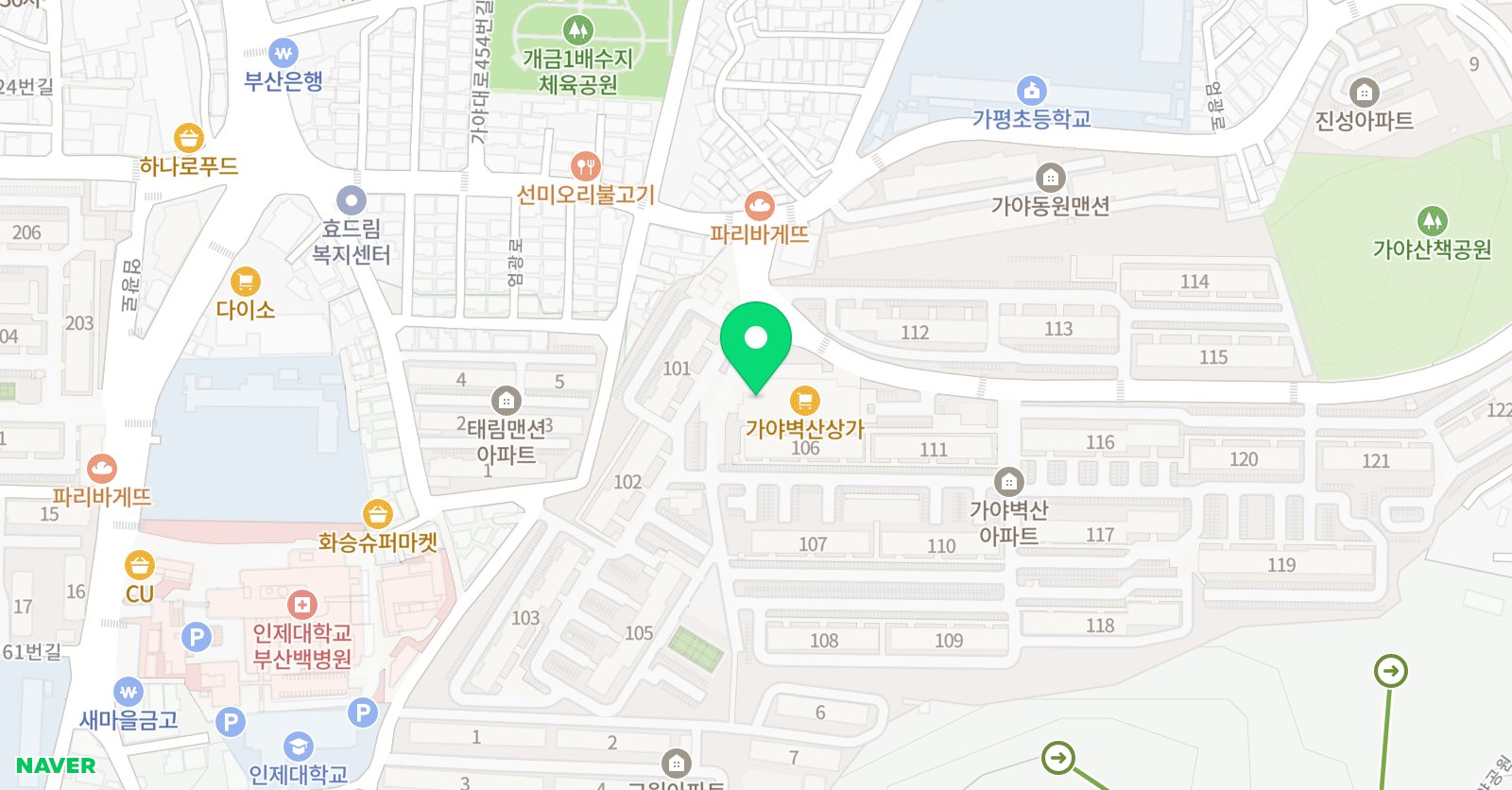 해오름 수학교습소 위치