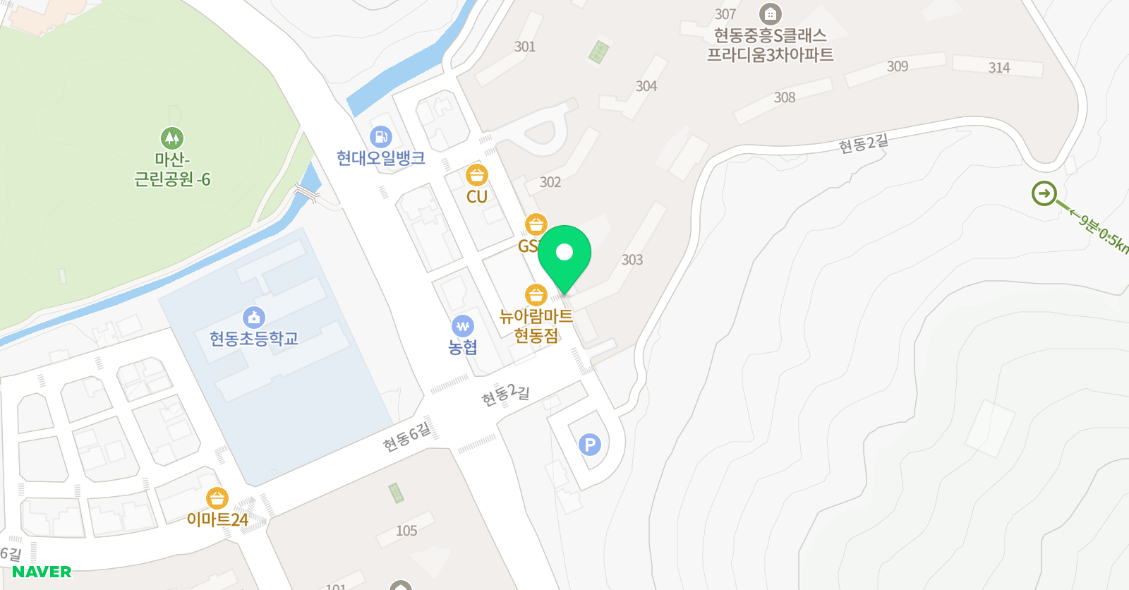 그림숲 미술교습소 위치