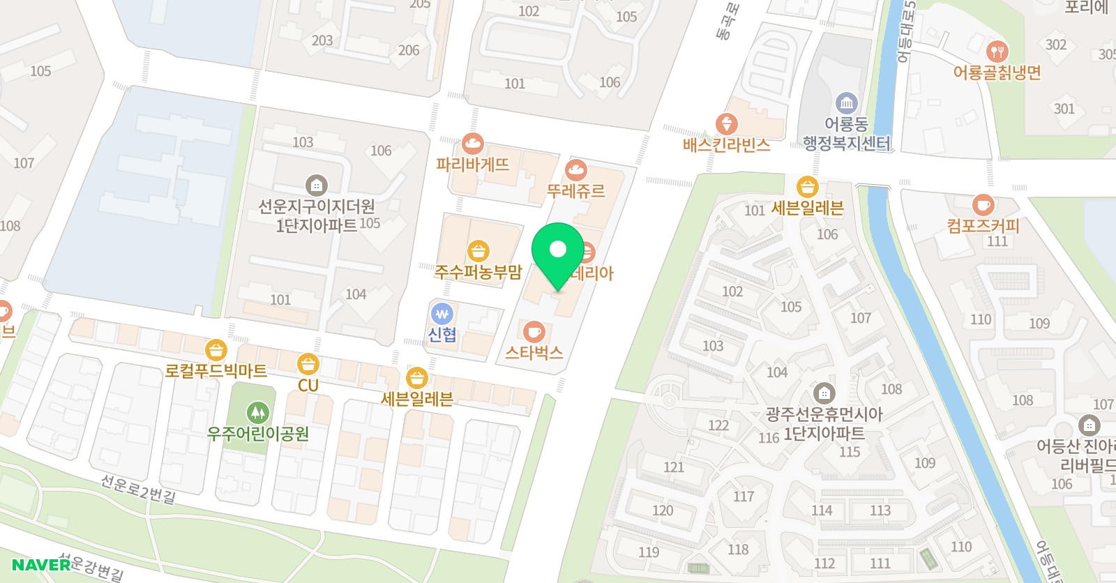 국어의훈련 선운학원 위치