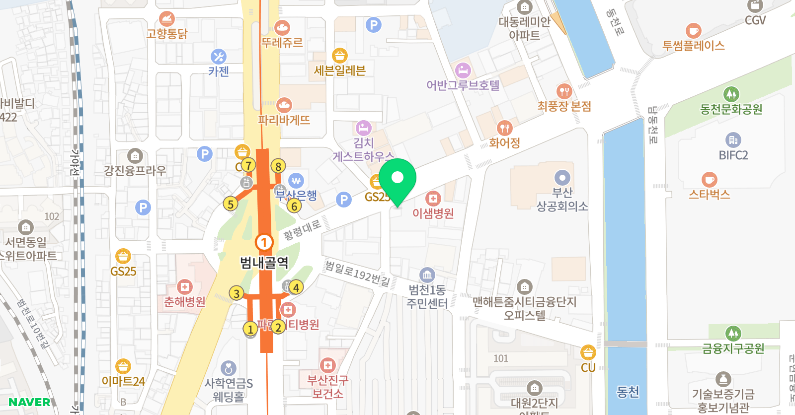 BlueNote 실용음악학원 위치