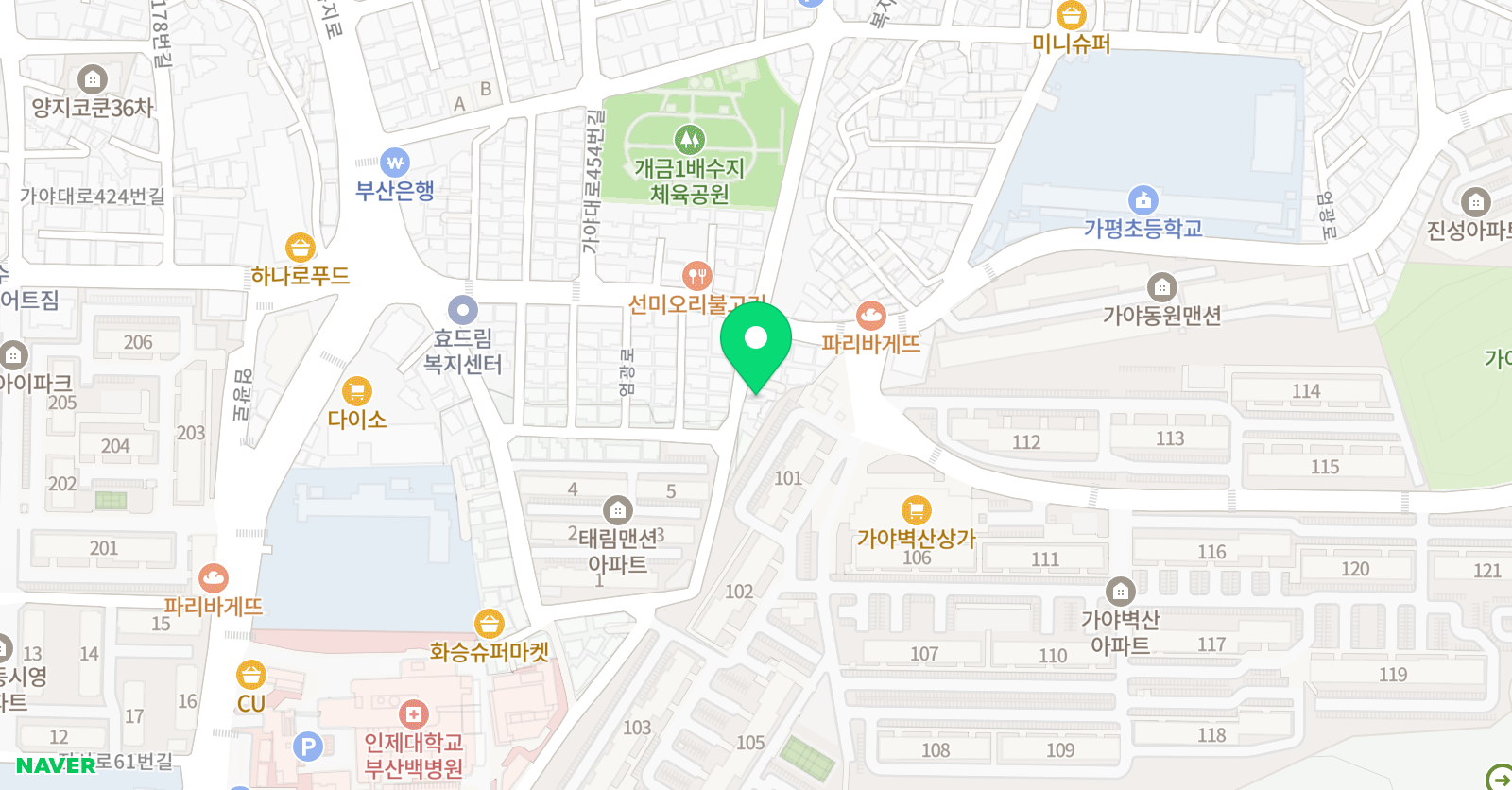 윤탑 학원 위치