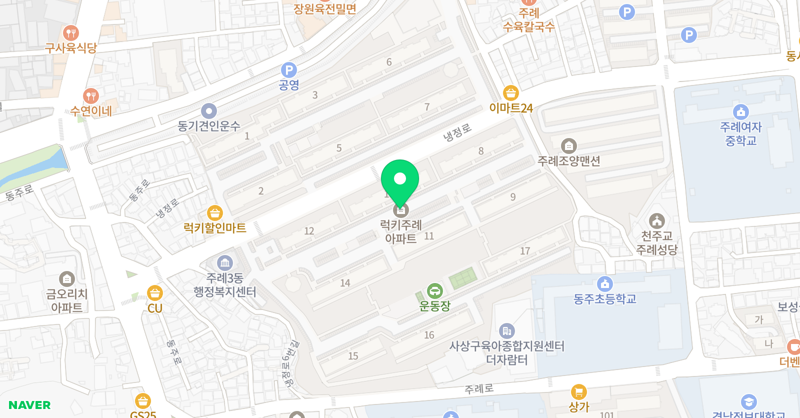 스마트해법 영어 주례럭키교실 위치