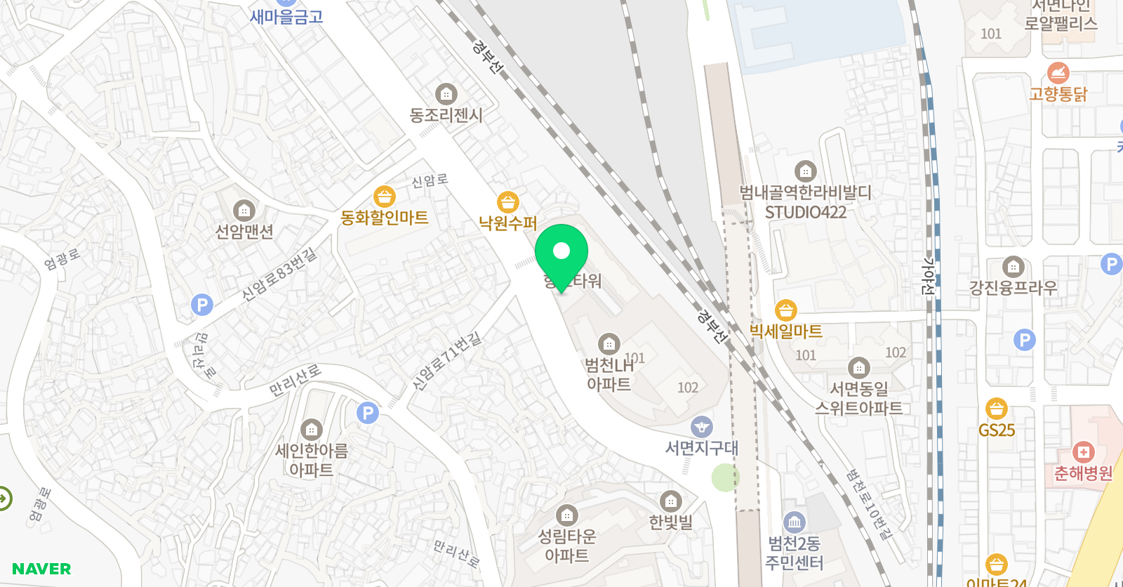 21세기연세 학원 위치