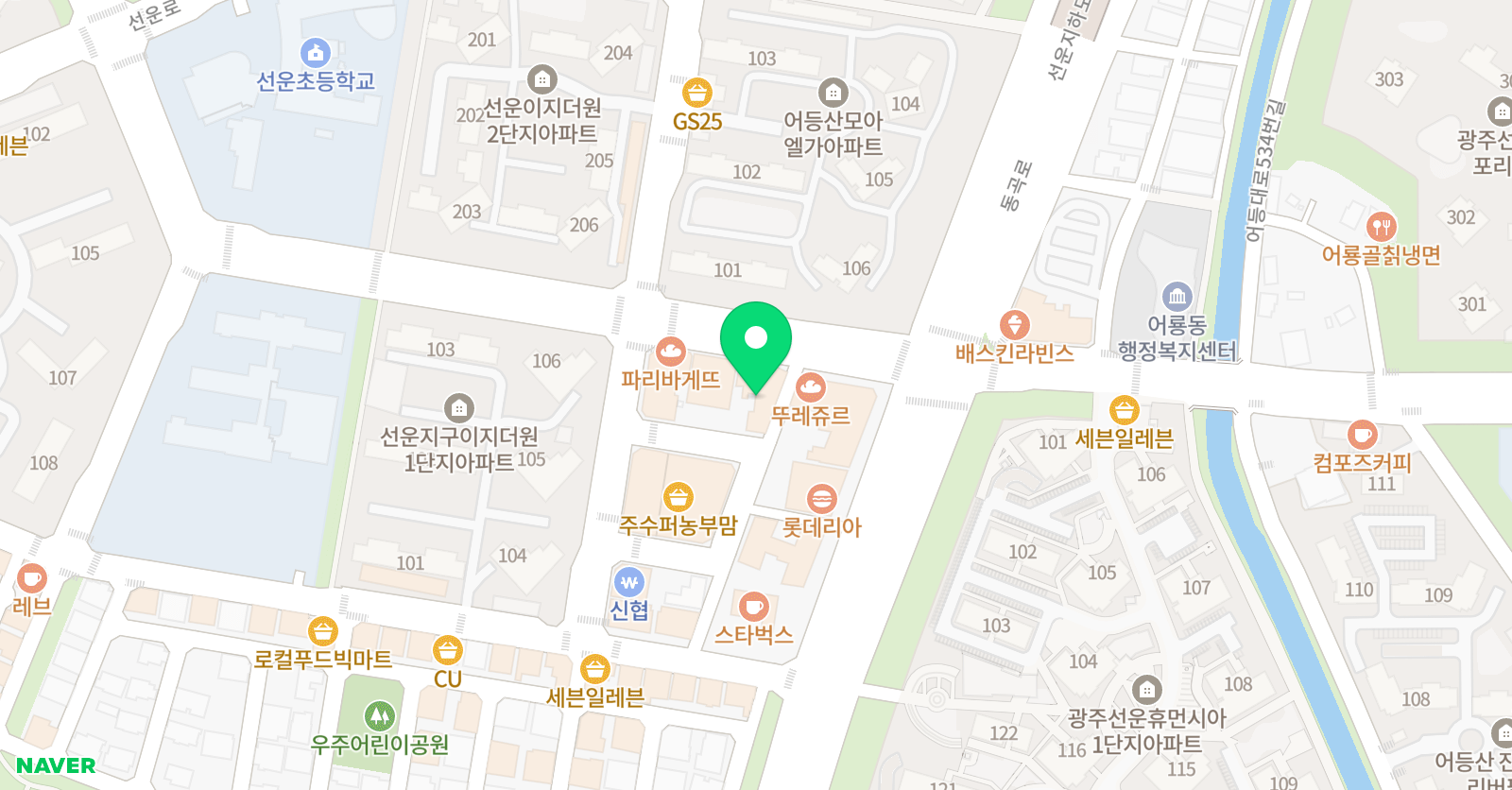인산 학원 위치