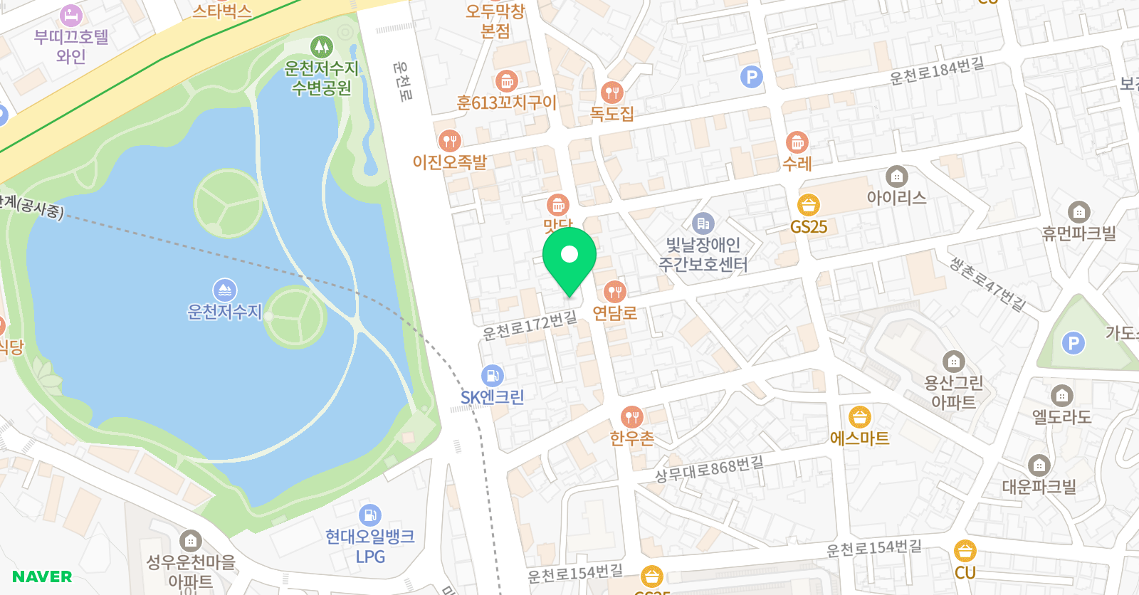 튼튼 영어 학원 위치