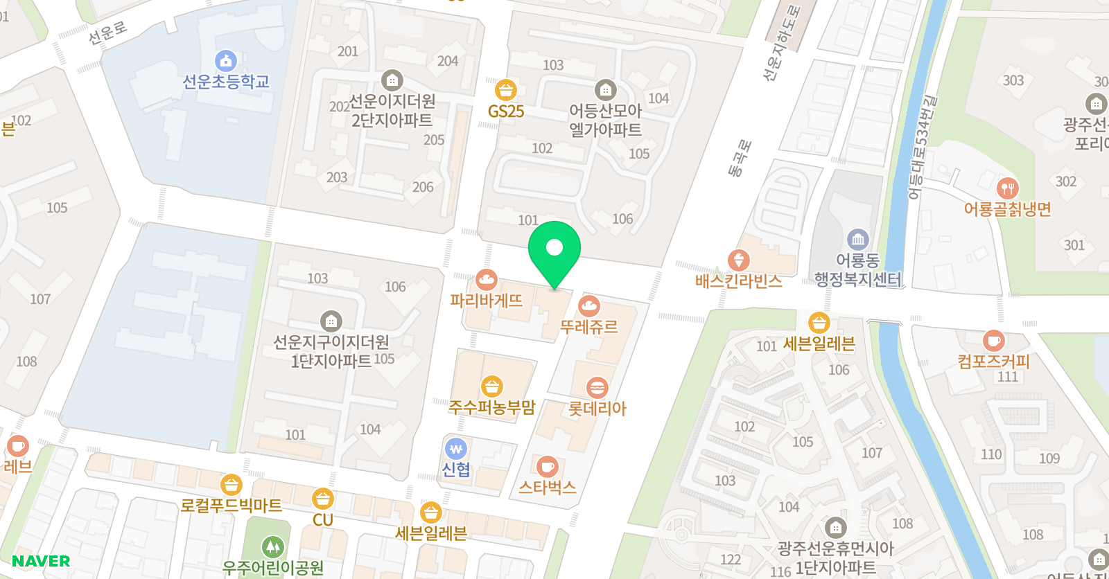 지앤비 영어 스마트해법 수학 셀파 수학학원 위치