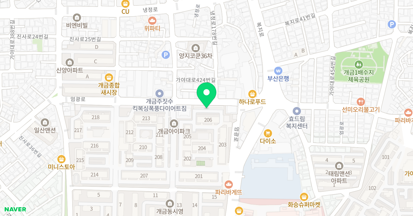 성지민 태권도스쿨 위치