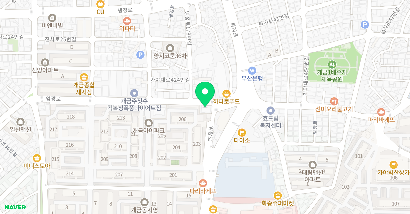개금 주짓수 실전합기도 위치