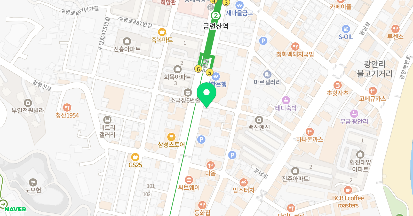 목동문예창작학원 부산분원 위치