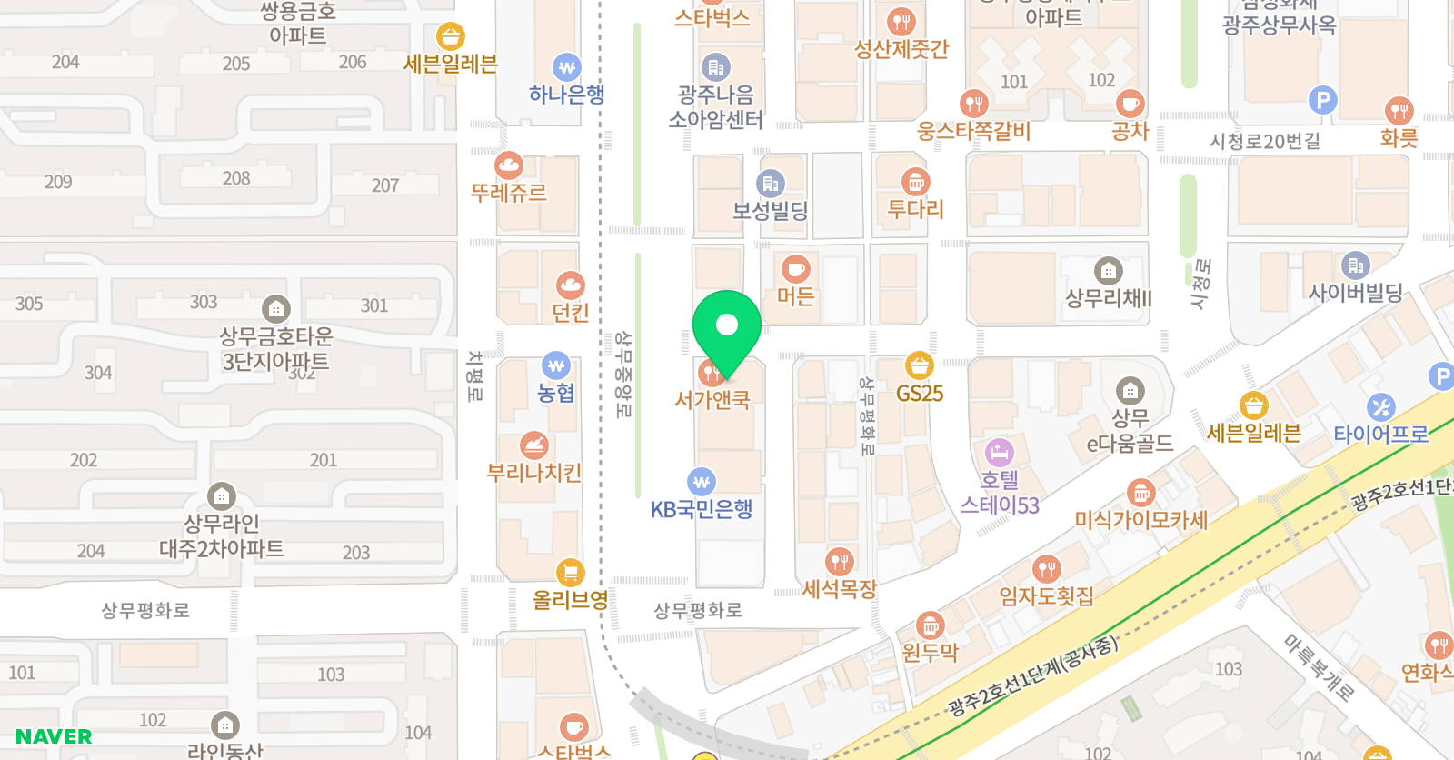 C&C 미술학원 광주서구점 위치