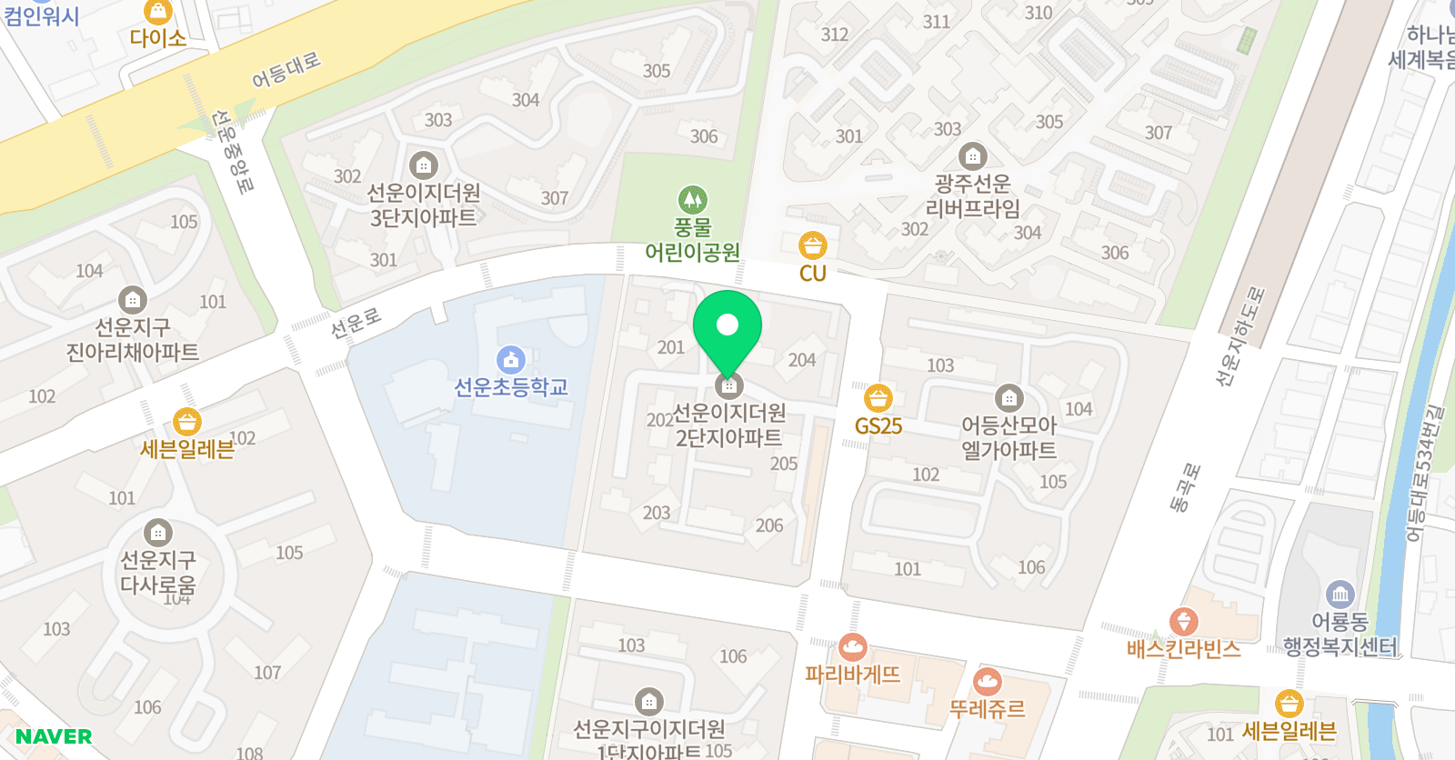 선운세종 피아노음악교습소 위치